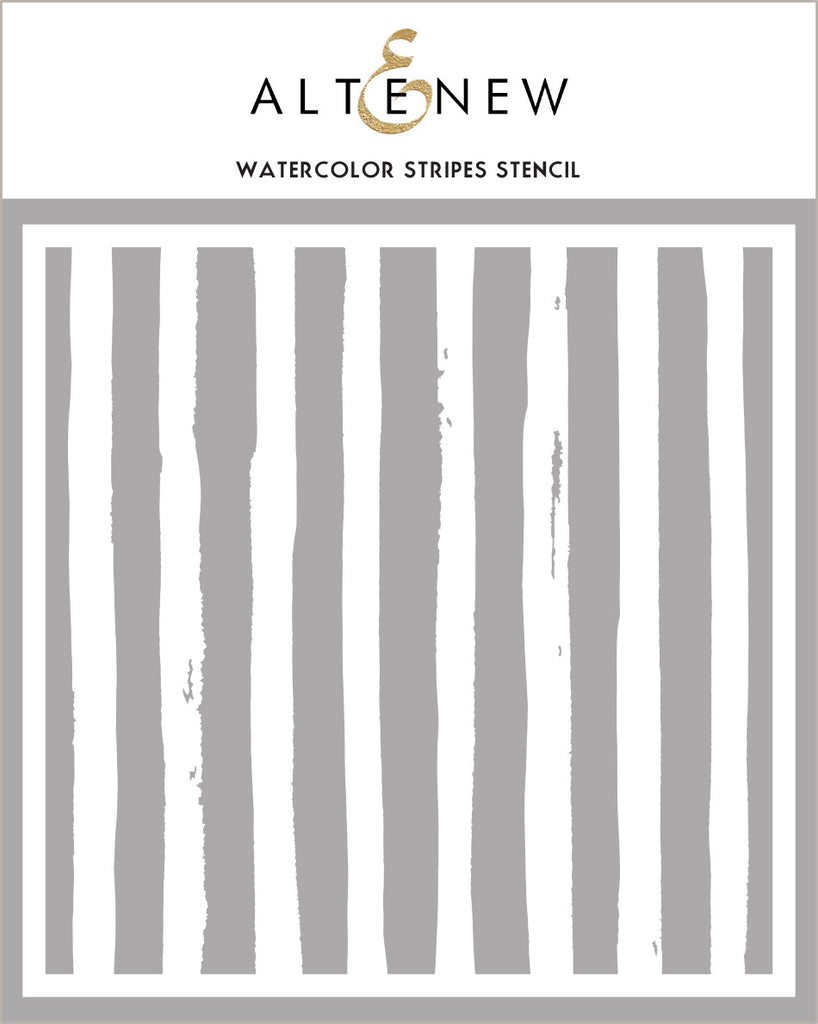 Watercolor Stripes Stencil