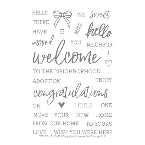 Welcome Home 4x6 Stamp Set