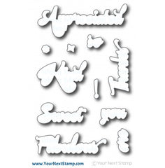 Whatnot Sentiments Set Ten Die Set - RETIRING*