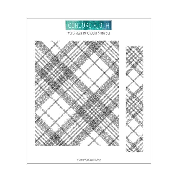 Woven Plaid Background
