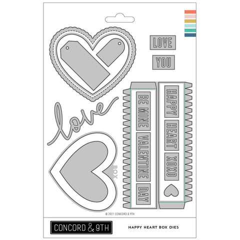 Matrices de découpe Happy Heart Box