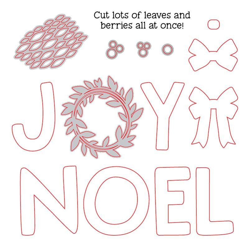 Joy Noel Wreath Honey Cuts