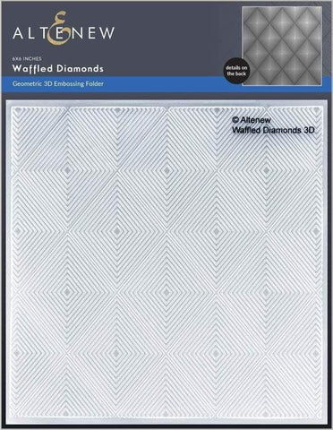 Waffled Diamonds 3D Embossing Folder