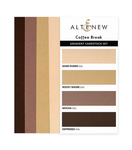 Gradient Cardstock Set - Coffee Break