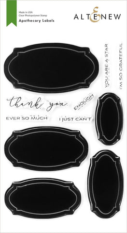 Apothecary Labels Stamp Set - RETIRING