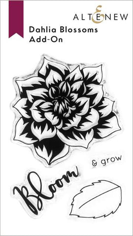 Dahlia Blossoms Add-On Stamp Set - - RETIRING