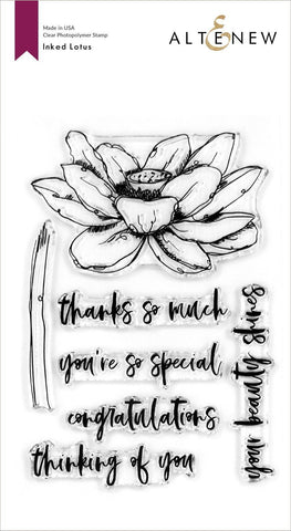 Inked Lotus Stamp Set - RETIRING