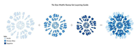 Tie Dye Motifs Stamp Set