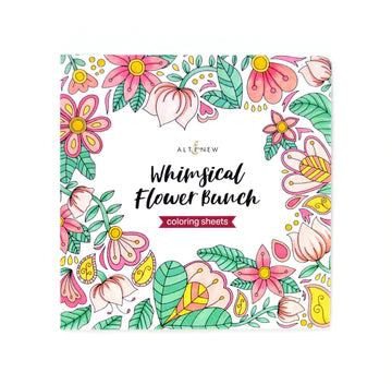 Feuilles de coloriage de bouquet de fleurs fantaisistes