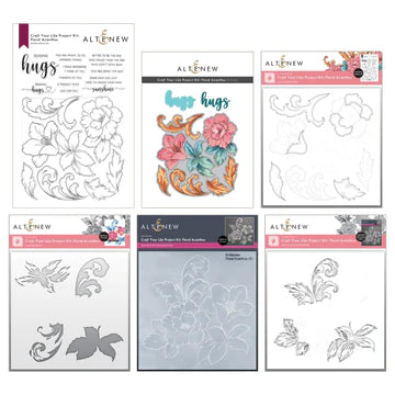 Craft Your Life Project Kit: Floral Acanthus & Add-on Layering Stencil Bundle