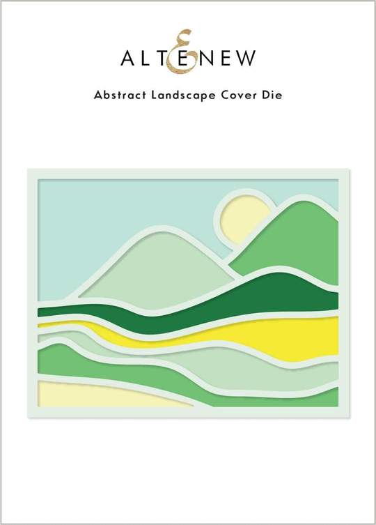 Matrice de couverture de paysage abstrait