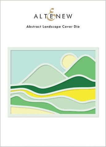 Matrice de couverture de paysage abstrait