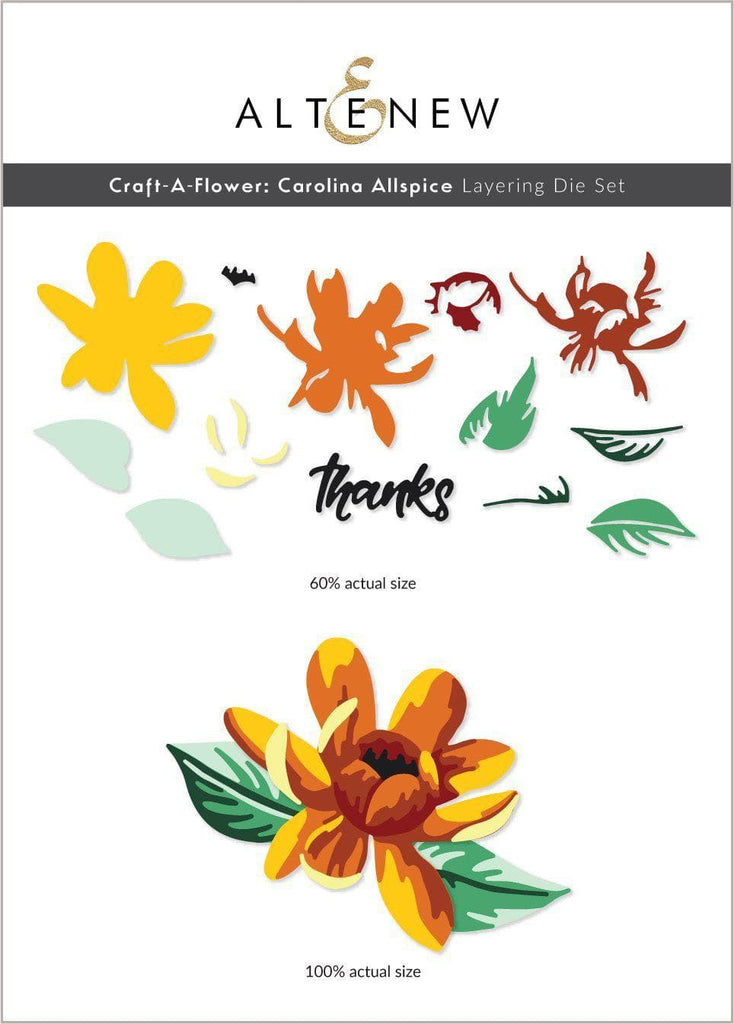 Craft-A-Flower: Carolina Allspice Layering Die Set