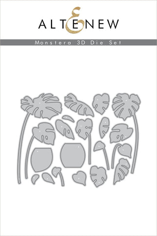 Ensemble de matrices Monstera 3D