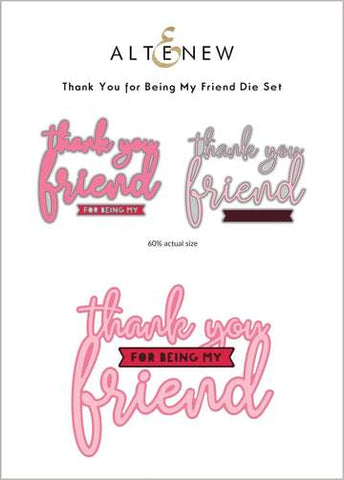 Thank You for Being My Friend Die Set - RETIRING