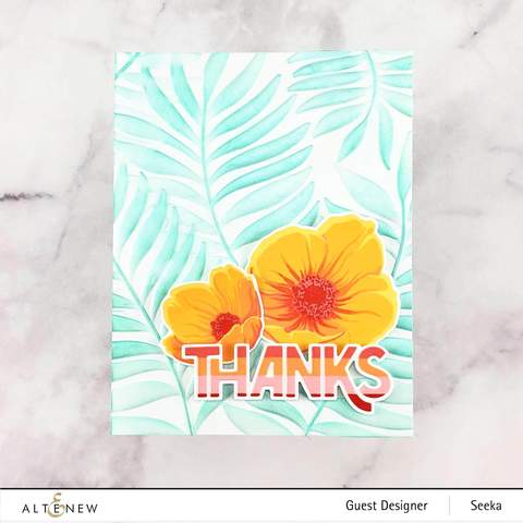 Areca Palm 3D Embossing Folder