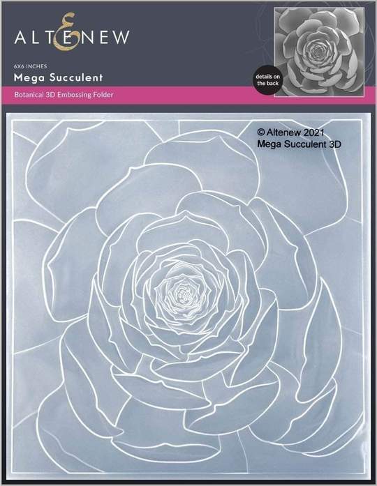 Mega Succulent 3D Embossing Folder