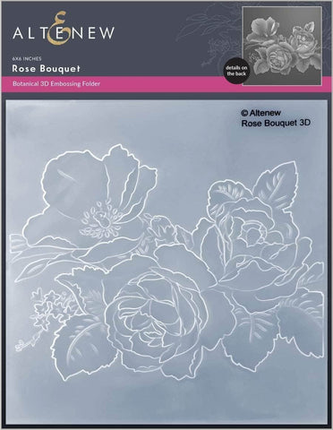 Dossier de gaufrage 3D Bouquet de roses