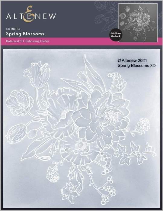 Spring Blossoms 3D Embossing Folder