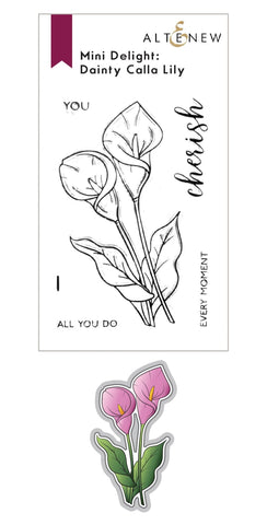 Mini Delight: Dainty Calla Lily Stamp & Die Set