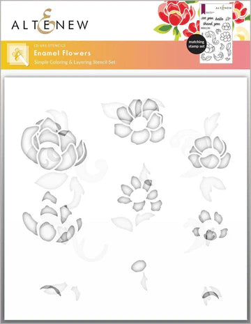 Enamel Flowers Layering Stencil Set (3 in 1)