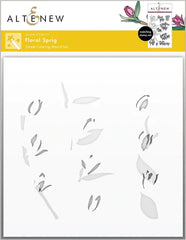 Floral Sprig Simple Coloring Stencil Set (2 in 1)