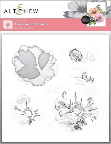 Ensemble de pochoirs fleurs Greenwood (3 en 1)