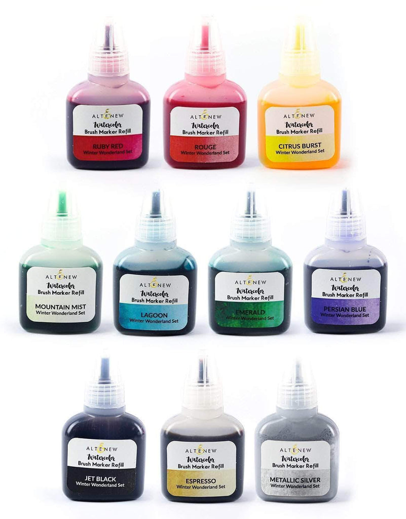 Winter Wonderland Liquid Watercolor - Brush Marker Refill Bundle