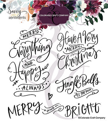 Savvy Sentiments - Merry Eveything Sentiments 6x6