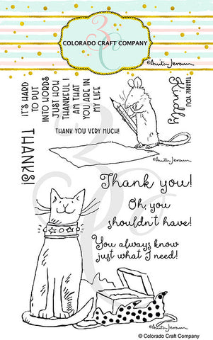 Anita Jeram - Thank You Kindly Stamp