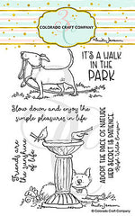 Anita Jeram – Birdbath Friends 4 x 6 tampons transparents