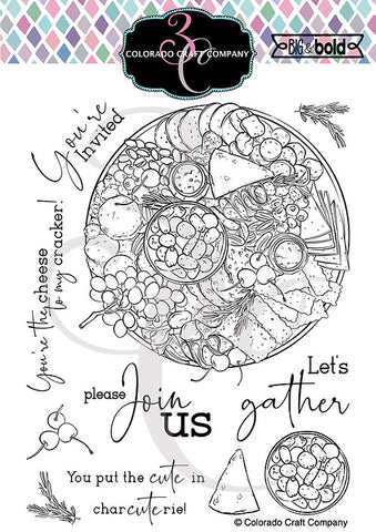 Big & Bold - Charcuterie Board 6x8 Clear Stamps