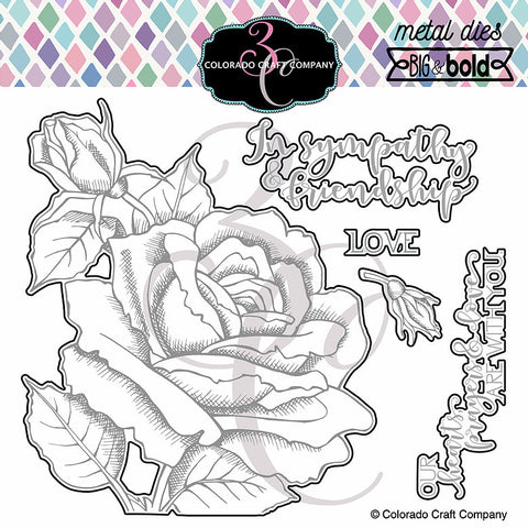 Big & Bold - Sympathy & Friendship Rose Die