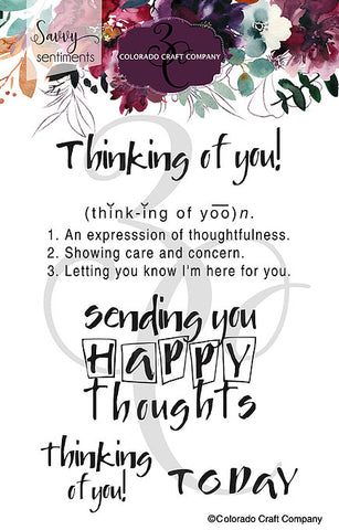 Savvy Sentiments - Thinking Of You 4x6