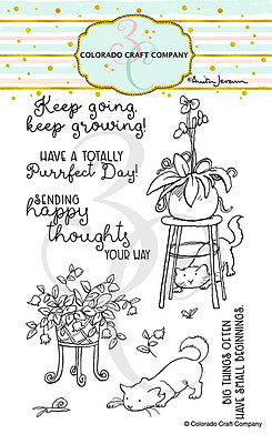 Anita Jeram - Keep Growing 4 x 6 Clear Stamps 