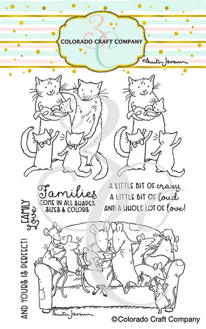 Anita Jeram – Family Love 4 x 6 tampons transparents
