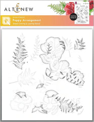 Poppy Arrangement Stencil Set (4 in 1)