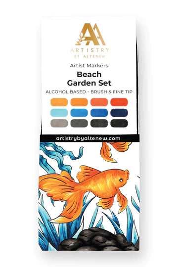 Artist Alcohol Markers Set K - Beach Garden