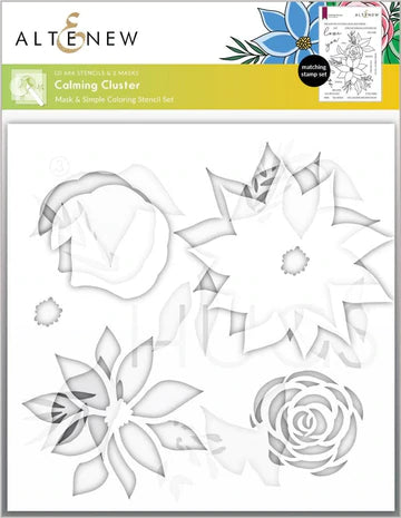 Calming Cluster Simple Coloring Stencil Set (3 in 1)