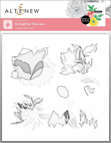 Delightful Flowers Layering Stencil Set (3 in 1)