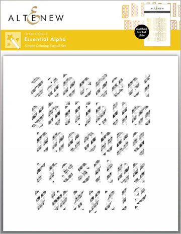Essential Alpha Simple Coloring Stencil Set (3 in 1)
