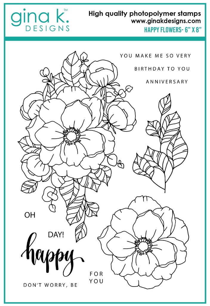 Happy Flowers Stamp Set