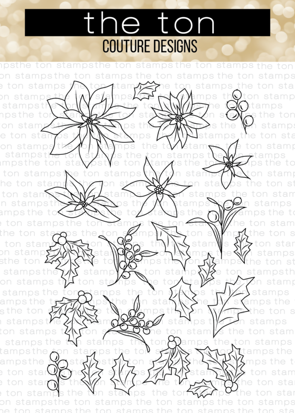 Holiday Floral Coloring Bits