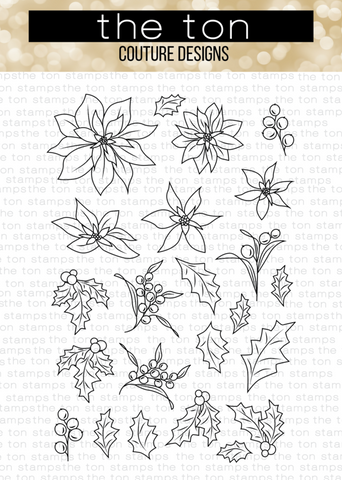 Holiday Floral Coloring Bits