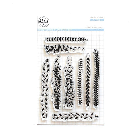 Leafy backdrop stamp set