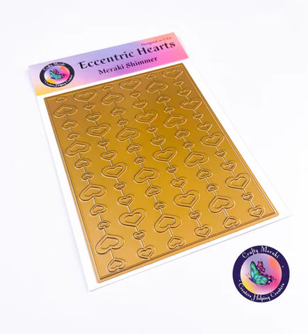 Eccentric Hearts Hot Foil Plate