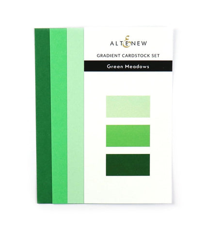 Ensemble de papier cartonné dégradé - Green Meadows 