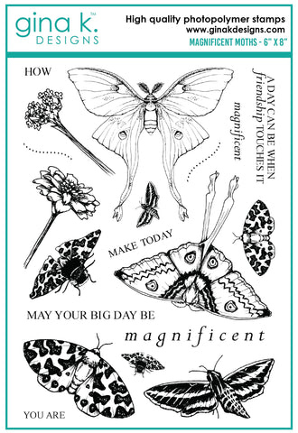 Magnificent Moths Stamp Set