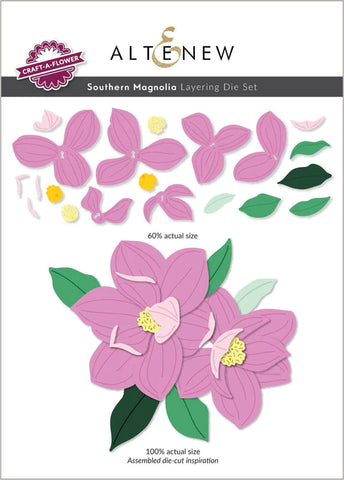 Craft-A-Flower : Ensemble de matrices de superposition Southern Magnolia
