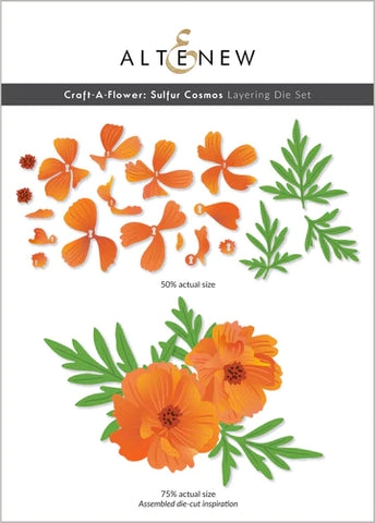 Craft-A-Flower: Sulfur Cosmos Layering Die Set